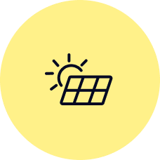 Icon Sun with Solar Homenergy